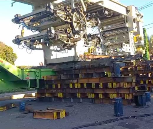 Carregamento de impressora gráfica rotativa - 18 TONELADAS