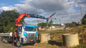 Operação com Fly Jib aberto. 